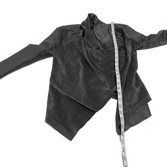 Blank NYC Private Practice Moto Jacket Vegan Faux Leather‎ Gray Size XS - Picture 8 of 8